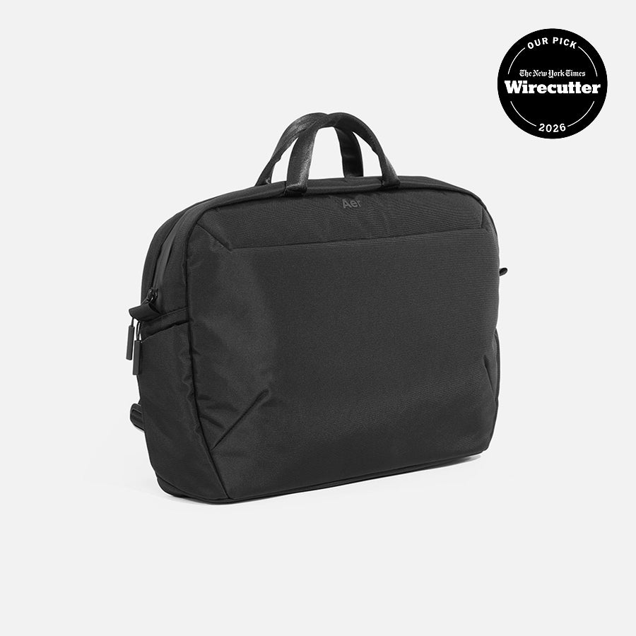 Aer Pro Brief tech travel satchel for laptops